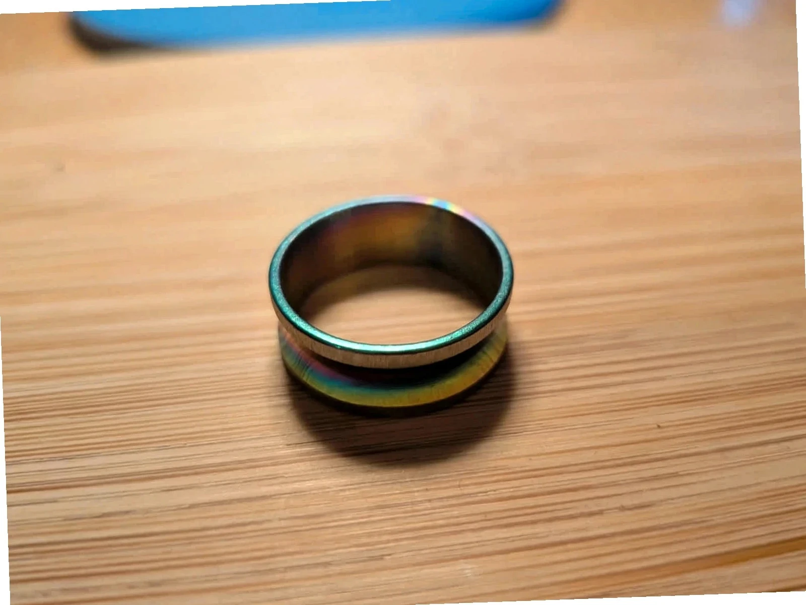 Ring with metal sky. Size 53 – photo 5